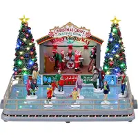 Lemax Christmas Grove Skating Rink Christmas Village Collection 2022