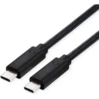 Roline USB4 Gen3x2 Kabel, C-C, M/M, 8K UHD-2, 40Gbit/s, 240W, zwart, 2 m