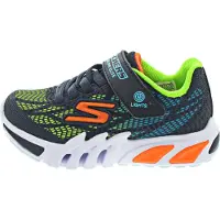SKECHERS Sneakers 'Flex-Glow Elite - Vorlo' turquoise / nachtblauw / lichtgroen / oranje