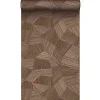 Origin Wallcoverings eco-texture vliesbehang grafisch 3D motief roest bruin - 347824 - 0.53 x 10.05 m