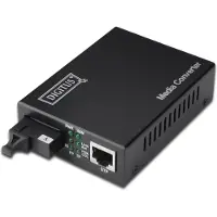 Digitus DN-82122 netwerk media converter 1000 Mbit/s 1310 nm Single-mode Zwart