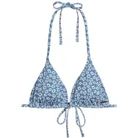 Marc o'polo Bikinitop ' Shiny ' blauw / wit