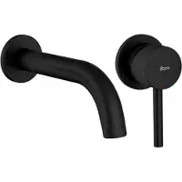 REA Lungo Black + Box - Inbouw Wastafelkraan - Zwart