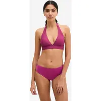 Marc O'Polo Bikinitop ' Abstract Leaf ' bessen / donkerroze