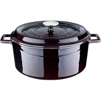 Lava Gietijzeren Braadpan - Inductie Stoofpot - Gietijzer Stoofpan - Ø 28 cm