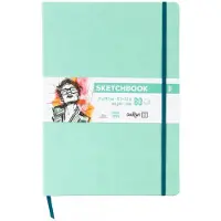 Clairefontaine DFY - Schetsboek - A4 - 140 g - Mint groen - 80 vellen