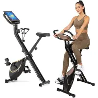 Gymtek Magnetische Hometrainer Fiets - Fitness Fiets - Home Trainer - tot 120kg - 8 Weerstandsniveaus, 4kg Vliegwielgewicht - LCD Display - FX600
