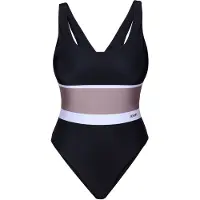 JOOP! Badpak taupe / zwart / wit