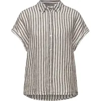 Street One Blouse chocoladebruin / wit