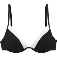 LASCANA Bikinitop zwart / wit