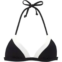 LASCANA Bikinitop zwart / wit