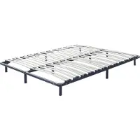 Beliani COMBOURG - Vrijstaande lattenbodem - Zwart - 180 x 200 cm - Staal