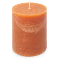 Spaas Kaars rustiek 100/130 mm oranje