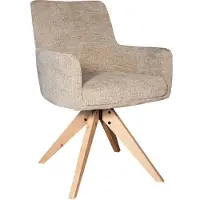 Lizzely Garden & Living SET DEAL: 4 stuks Eetkamerstoel draaibaar Gemma taupe eetstoel draaibare stoel zetel
