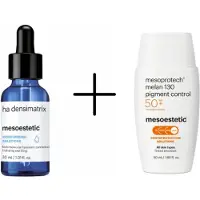 Mesoestetic Duo Set – HA Densimatrix & Melan 130 SPF50 – Hydratatie & Pigmentvlekken – Serum + Zonbescherming Gezicht