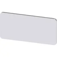 Siemens 3SU1900-0AC81-0AA0 3SU19000AC810AA0 Opschriftbord Montage mogelijkheid (l x b) 27 mm x 12.5 mm Zonder opdruk Zilver 10 stuk(s) Piece