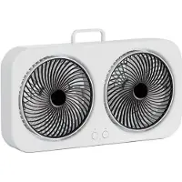 VHV - Campingventilator - campingventilator met lamp - USB oplaadbaar - voor camping, tent, caravan