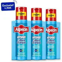 Alpecin Hybrid Shampoo 3x 250ml | Natuurlijke haargroei shampoo voor gevoelige en droge hoofdhuid