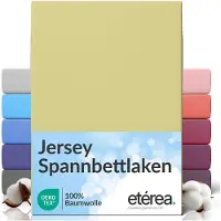 Eterea Cosmesi Naturale etérea Jersey Hoeslaken 200x220 - 200x220 cm Oekotex Made in Green - 100% katoen - Lind