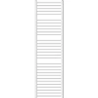 LuxeBath Elektrische badkamerradiator met verwarmingselement 1200W 500x1800 mm Wit gebogen met zijaansluiting & thermostaat Digitaal display
