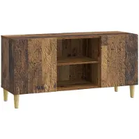 vidaXL TV Kast 102 x 34,5 x 50 cm Oud hout Bewerkt hout