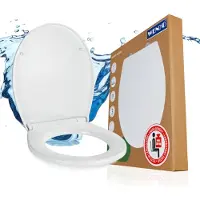 Wenko WC bril Ostuni - wit Thermoplast - Easy-Close softclose sluiting - Fix-Clip bevestiging afklikbaar - Toiletbril - Toiletzitting - Wit