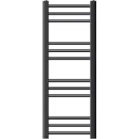 LuxeBath Elektrische badkamerradiator met verwarmingselement 300W 300x800 mm antraciet rechte zijaansluiting & thermostaat Digitaal display