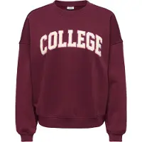 JDY Sweatshirt 'JDYMesa' crème / pink / wijnrood