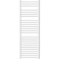LuxeBath Elektrische badkamerradiator met verwarmingselement 1200W 500x1500 mm Wit gebogen met zijaansluiting & thermostaat Digitaal display