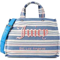 Juicy Couture Handtas 'Iris ' ecru / blauw / oranje