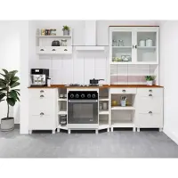 Notio Living Toscana-Keuken CupBoard 3 lades in wit honig
