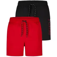 Jack & Jones Heren Short JPSTMAUI Swim Mix 2 Pack regular fit Rood XL Volwassenen Zwemshort / Zwembroek