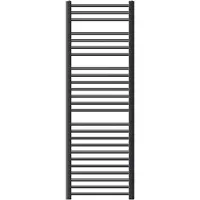 LuxeBath Elektrische badkamerradiator met verwarmingselement 1200W 500x1500 mm antraciet recht met zijaansluiting & thermostaat Digitaal display