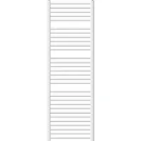 LuxeBath Elektrische badkamerradiator met verwarmingselement 1200W 600x1800 mm Wit gebogen zijaansluiting & thermostaat Digitaal display