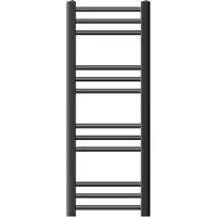LuxeBath Elektrische badkamerradiator met verwarmingselement 600W 300x800 mm antraciet rechte zijaansluiting & thermostaat Digitaal display