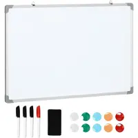 EStore -Whiteboard-Verzinkte Platte, Aluminium-90L x 1,8B x 60H cm-Weiß