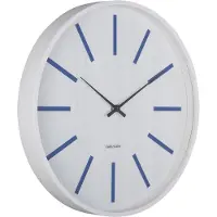 Karlsson Arruga Retro Wandklok | Ø40cm | Cobalt blue w. wit