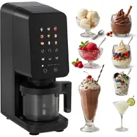 4Swiss IB026 FlurryKing - IJsmachine - Incl. 2 Extra Bekers - One-Touch Programma's - Gelato & Sorbet - BPA-vrij