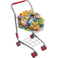 Coppens Metalen winkelwagen met 40 miniaturen