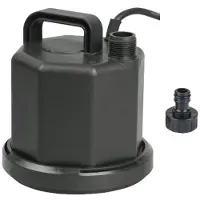 AquaKing Dompelpomp Vlakzuiger Q2001 Incl. Klikkoppeling - Vlakzuigend tot 2 mm - 80W - 2800 l/h - Dompelpomp - Waterpomp - Pomp - Waterpomp Elektrisch