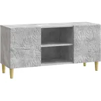 vidaXL TV Kast 102 x 34,5 x 50 cm Betongrijs Bewerkt hout