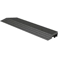 ML-Design WPC randlijst 38x2x7,5 cm voor WPC vloertegel hoek links antraciet ML design