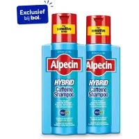 Alpecin Hybrid Shampoo 2x 250ml | Natuurlijke haargroei shampoo voor gevoelige en droge hoofdhuid