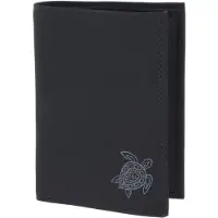OXMOX portemonnee New Cryptan RFID Protect Kombibörse Turtle 2.0 Print Grey Black zwart