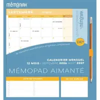 Editions 365 MEMOPAD CALENDRIER MENSUEL AIMANTE (SEPT.2026-AOUT 2027)