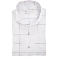 John Miller wit geruit overhemd tailored fit