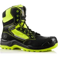 Buckbootz Werkschoen BVIZ1 Hoog S3 + KN | Zwart/Oranje BVIZ1OR | Maat 43 - 00.176.086.43