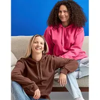 Gildan GSF500 Softstyle Midweight Sweat Adult Hoodie - Roze