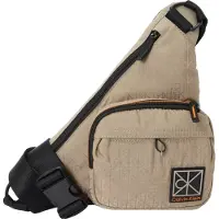Calvin Klein Schoudertas 'Emblem Print Diagonal' beige / lichtbruin