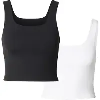 Urban Classics Top zwart / wit